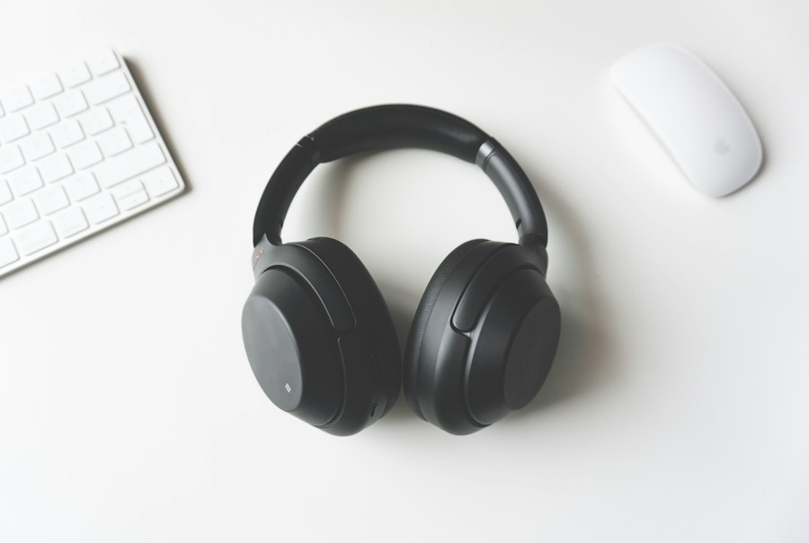 Black over-ear headphones